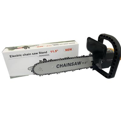 China 2-Stroke 11.5 Inch DIY Electric Chainsaw Bracket Set Angle Grinder Chainsaw Chain Saw Woodworking Tool for sale