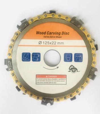 China Polishing Band Saw Gold Wood Chain Inch 14 Teeth Blade 5 Grinder Chain Wood Cutting Disc for sale