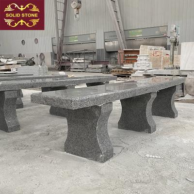 China Contemporary Newly Produced High End Customized Granite Garden Bench Park Bench Beautiful Granite Bench for sale