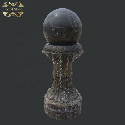 China Traditional Hot Sale Natural Marble Ball Rolling Rotating Water Fountain for sale