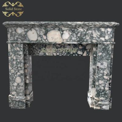 China Modern Design Unique China Stone Mantel Europe And USA Marble Fireplace for sale