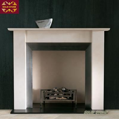 China Wholesale English Manufacture Modern Design Style Marble Fireplace Mantel for sale