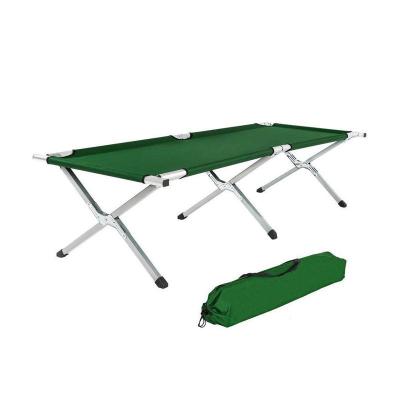 China Lightweight Aluminum Military Metal Outdoor Army Military Camping Boosting Sleeping Cradle Folding Camp Bed For Adults for sale