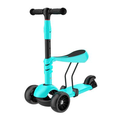 China Alloy+ABS+Nylon+PU foldable kick scooters 2021 kids scooter aluminum cute new design with led light up for sale