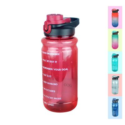 China 0.5 Gallon Amazon Progressive Color Sustainable Hot Selling Custom Water Bottle Sports Drinking Bottle Leak Proof Gym Sports Plastic Bottles for sale