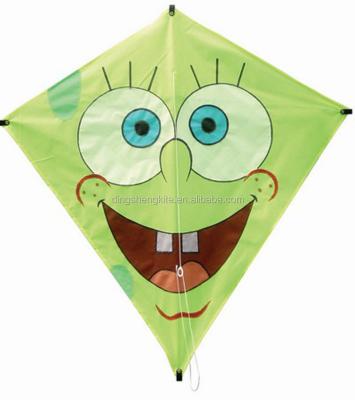 China China PE Material Cartoon Kite Full Color Printing Diamond Plastic Kite Business Gift Kite for sale