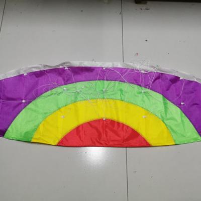 China Promotion/Gift/Advertise/Toys/Sport Customized Polyester Inflatable Parachute Rainbow Power Kite for sale