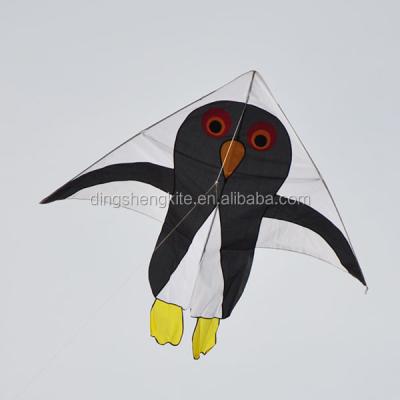 China Polyester hot sale delta kite cartoon penguin animal kite for promotional for sale