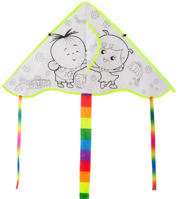 China Promotioanl Gifts / Advertising Customized Delta DIY Empty Kite For Kids for sale