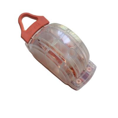 China New type transparent arc copper all double throw knife switch 2 copper pole 63 amp change over switch for sale