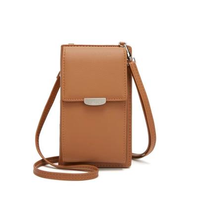 China Waterproof High Quality Leather Waterproof Cross - Body Mobile Phone Shoulder Filter Frames Phone Wallet Women Coin Purse for sale