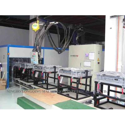 China Manufacturing Plant refrigeration industry equipment machinery chest freezer fridge refrigerator circle door ground rail foaming line machine for sale