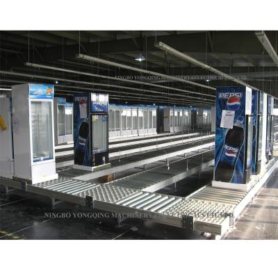 China refrigeration industry equipment,machinery chest freezer fridge refrigerator production manual roller conveyor line 200 for sale