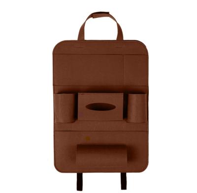 China Multifunctional Felt Portable Bag Logo Car Backseat Organizer Custom Material Non-Woven Fabric for sale