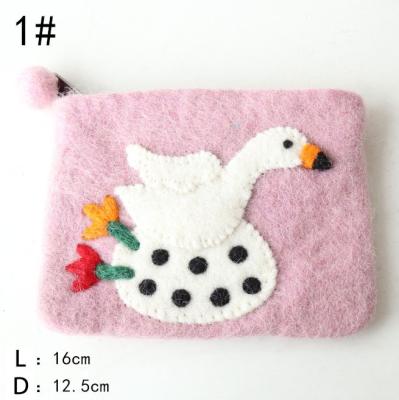 China anti-theft HANDMADE CUTE ANIMAL FELT COIN PURSE FOR KIDS for sale