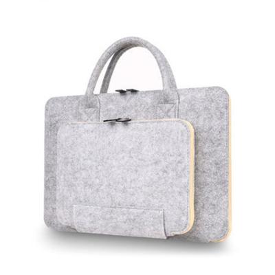 China Recyclable 11 12 13 15 17 Inch Laptop Bag With Handle Felt Sleeve Bag For Tablet Briefcase Customized for sale