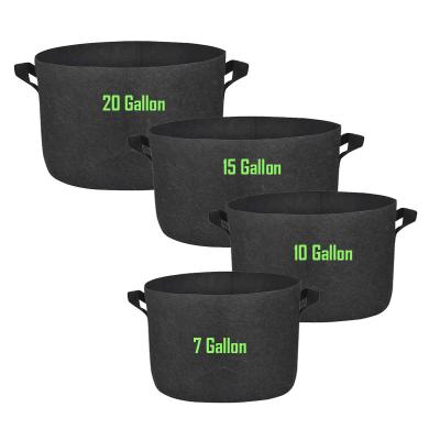 China Wholesale Eco - Friendly Felt Garden Grow Bags 7 Gallon Non Woven Plant Felt Pots for sale