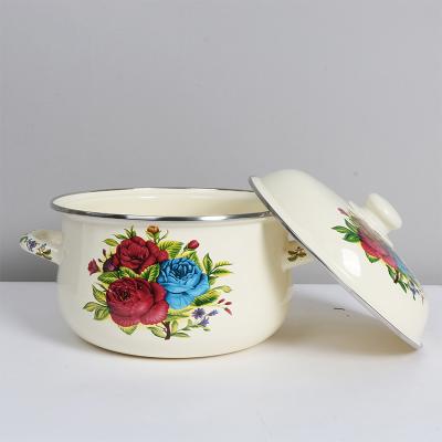 China Sustainable 3pcs enamel casserole, enamel 5 pcs casserole, hot sale casserole to Africa for sale