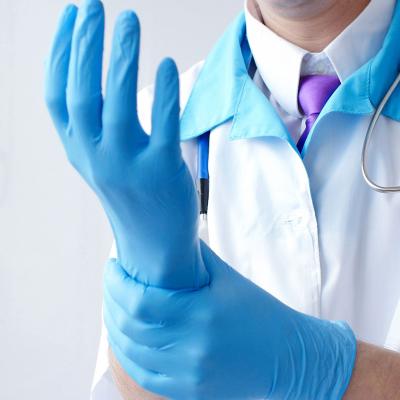 China Ce Fda Approved 240MM Medical Nitrile Gloves small medium large size for sale