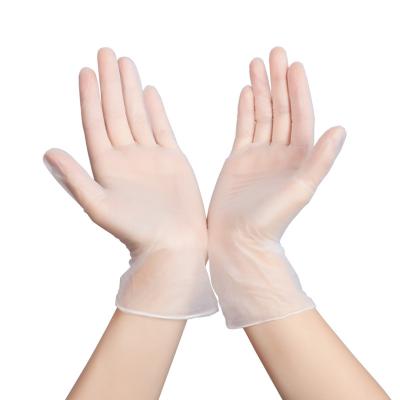 China Guantes disponibles libres L XL del vinilo del PVC del polvo para el examen médico en venta