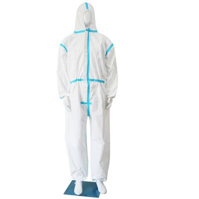 Китай Coveralls 50gsm Nonwoven больницы полипропилена устранимые с крышкой и крышкой ноги продается