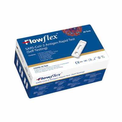 China Nasal Specimen Covid 19 Rapid Test Flowflex SARS-CoV-2 Self Testing Kit TGA for sale