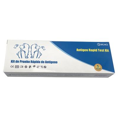 Chine Méthode colloïdale d'or d'essai de SAR Cov 2 d'antigène d'essai rapide de Kit Saliva Swab Home Self à vendre