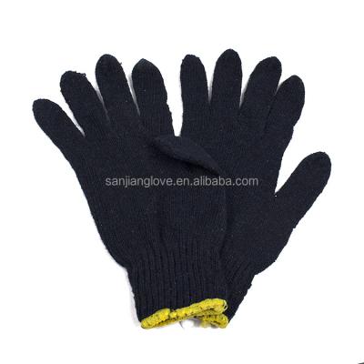 China Cotton& polyester blend navy blue color very cheap price hand cotton glove for sale