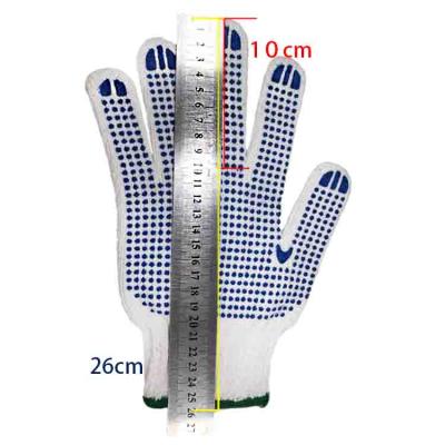 China China Good Quality Cotton Anti Slip Professional Work Glove / Safety Dotted Working Gloves for sale