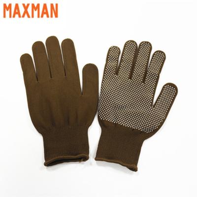 China Comfortable And Breathable PVC Dotted Construction Safety Work Stretch Cotton Gloves for sale