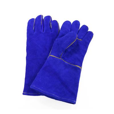 China Durable \ fire resistant palm and index finger reinforced welding gloves for sale