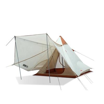 China 2022 Hot Selling Amazon Waterproof Large Tent For Sale, Indian Glamping 4 Person Family Teepee Room Windproof Pyramid Bell Tent Luxury for sale