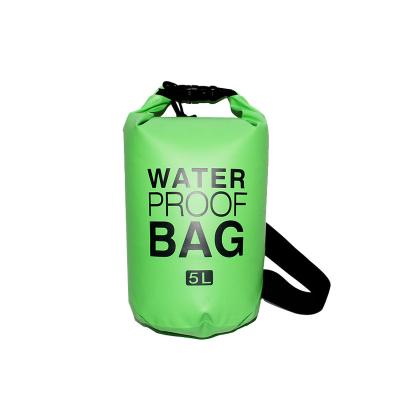 China 500D High Quality Custom PVC Logo Swimming Outdoor Travel Storage Dry Bag With Shoulder Strap for sale