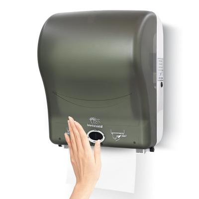 China Modern Commercial Wall Mounted Toilet Paper Towel Dispenser Sensor Paper Towel Dispenser Autocut Automatic Paper Dispenser for sale