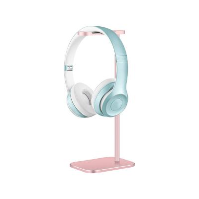 China Cheap factory price pink headset stand aluminum earbuds stand for gaming earphone for sale