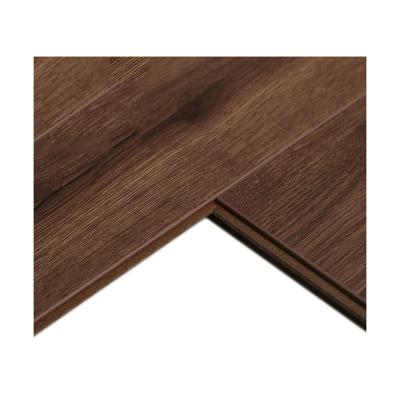 China Contemporary Hot Selling Dark Brown Wood Fiber Flooring Soundproof Composite Decking For Domestic / Business for sale