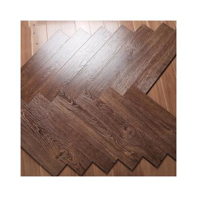 China Good Quality Contemporary Wood Fiber Black Walnut Moisture Proof Vinil Composite Flooring For Domestic / Business for sale