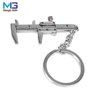 China Custom 3D Metal Adjustable Tool Vernier Gauge Decorated Key Chain Souvenir Gift for sale