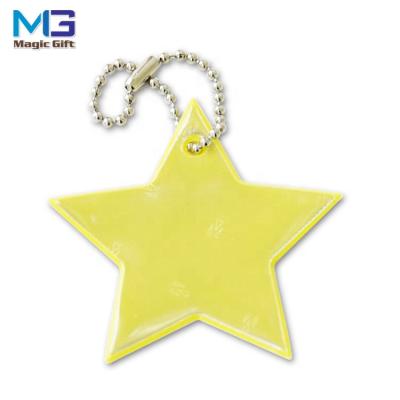 China Tearable Cheap Customized Safety Reflector Customize Reflective PVC Key Chain With CE for sale