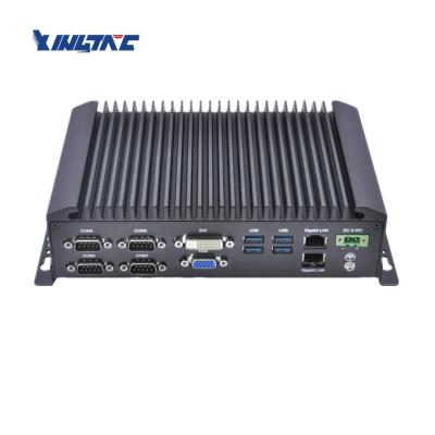 China Xingtac Industrial Embedded Mini Fanless PC Product Core i3 i5 i7 LAN PC GPIO 24V DC Dual DC Industrial Computer for sale