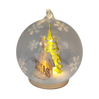 China Can Be Customized Glass Ball Christmas Decoration Empty Simple Sphere Ornaments Baubles White Christmas for sale