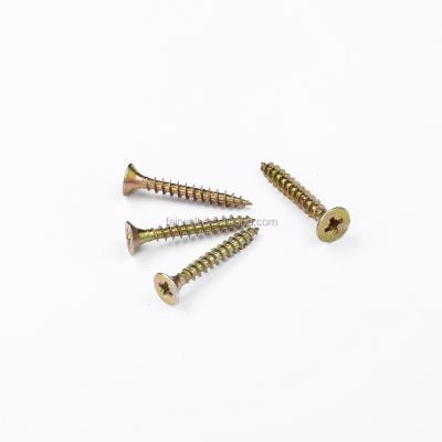 China Carbon Steel Chipboard Decorative Flat Head Screw for sale