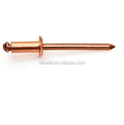 China Aluminum Alloy Dome Head Copper Blind Rivet for sale