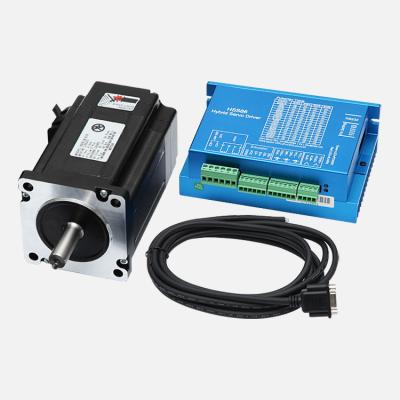 China 86mm flange nema34 4.5N 8N 12N closed loop 8nm closed loop cnc nema 34 stepper motor hybrid easy servo kit 86HSE8N-BC38 for sale