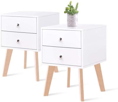 China Eco-Friendly Wooden Side Cabinet Luxury Side Storage Cabinet WHITE Bed Side Cabinet for sale