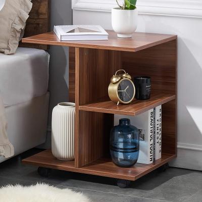 China Hot Selling Modern Wooden Side Bed Table End Table Cheap Nordic Side Table Bedroom for sale