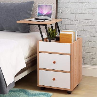 China Modern wood side table for bedroom living room furniture bed side table organizer for sale