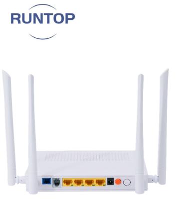 China FTTH Runtop FTTH Solution WIFI Router 4GE XPON ONU With 2USB Ports for sale