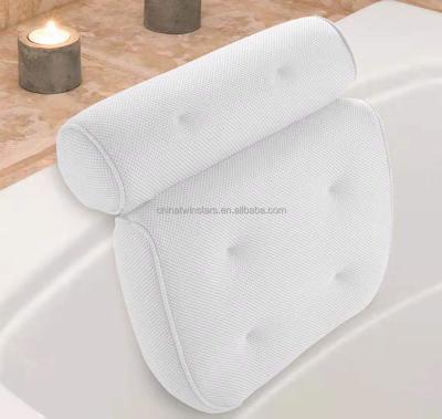 China Viable Professional Bathroom Pillow Baby Bathtub Soft Pillow For Neck for sale