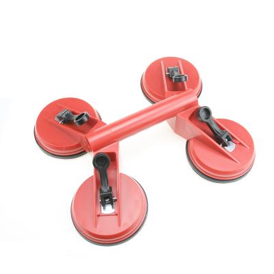 China Industry ABS Four Head Suction Cup Lifter Vacuum Glass Suction Lifter Sucker For Moving Glass for sale